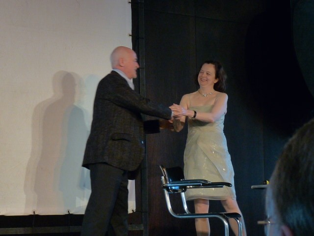 Mit José van Dam nach einem Künstlergespräch in der Deutschen Oper Berlin (27.3.2011)