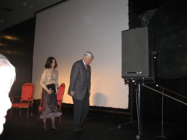 Nach einer Matinee mit Dietrich Fischer-Dieskau in der DOB (22.3.2009)
