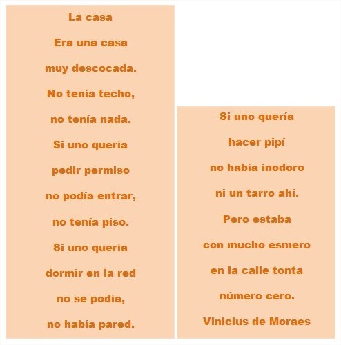 ¿Ves la casa en el espacio en blanco?