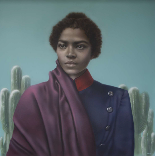 La Capitana - María Remedios del Valle. Por Gisella Banzer 1er. premio en el concurso de retrato a la Madre de la Patria del Ministerio de Cultura de la Nación.