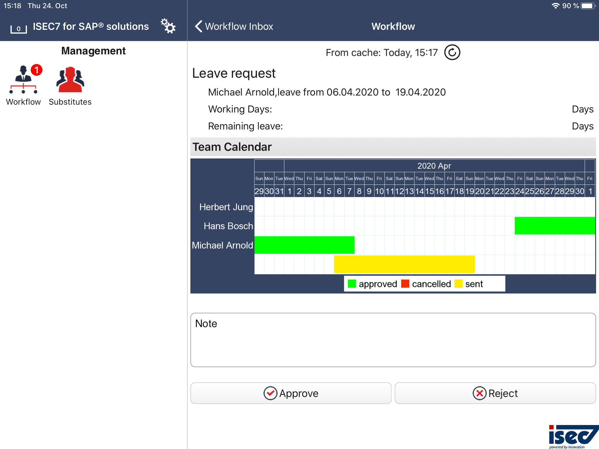 Mobile Sap Workflow Isec7 For Sap Solutions Digital Workplace By Isec7