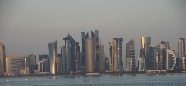 Die Skyline konnte man vom Schiff sehen