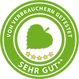 Von Verbrauchern getestet.