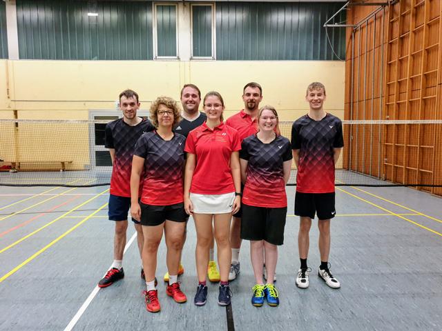 v.l.: Robin Diwo, Maike Kohlmaier, Daniel Remmel, Anna-Lena Huth, Mathias Huth, Anna-Sophie Kerber, Leon Mathis
