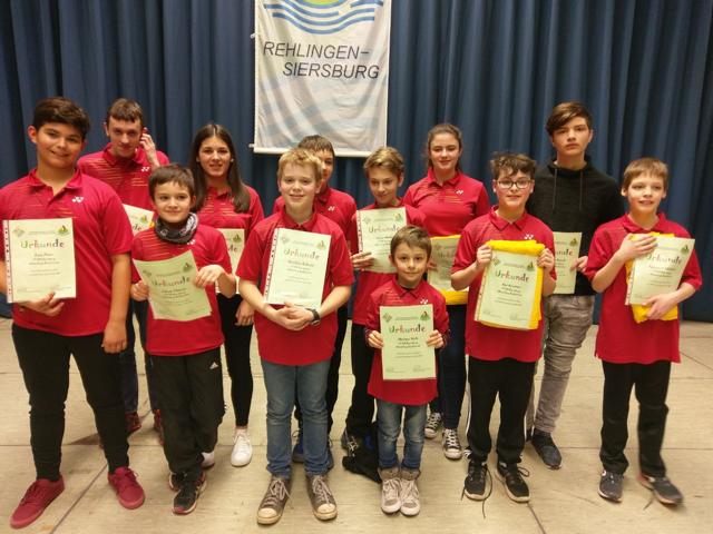 Siersburger Nachwuchsspieler - Kindersportlerehrung 2018