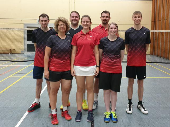 v.l.: Robin Diwo, Maike Kohlmaier, Daniel Remmel, Anna-Lena Huth, Mathias Huth, Anna-Sophie Kerber, Leon Mathis