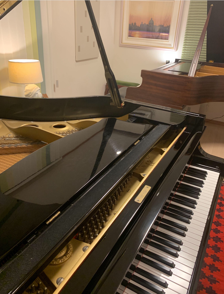 2台のグランドピアノを備え、 音の響きや違いを実際に感じながらレッスンを行っています。