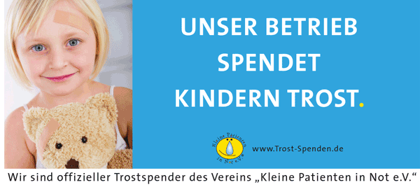 Spenden auch Sie Kindern Trost - Kleine Patienten in Not e.V.