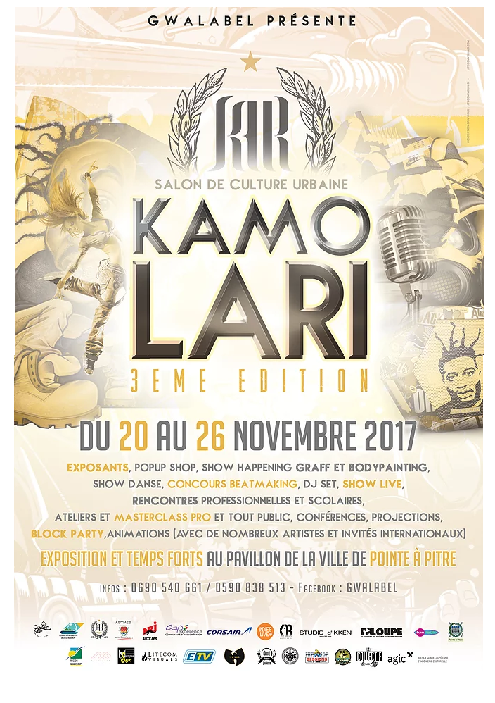 KAMO LARI 2017, Le salon des cultures urbaines revient pour sa 3eme édition (WKTL-AGENCY, Guadeloupe, 25 Novembre 2017)