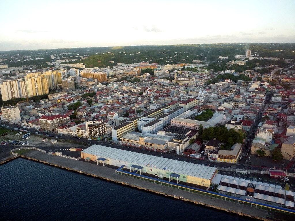 POINTE A PITRE Vue aérienne depuis les quais Lefevre