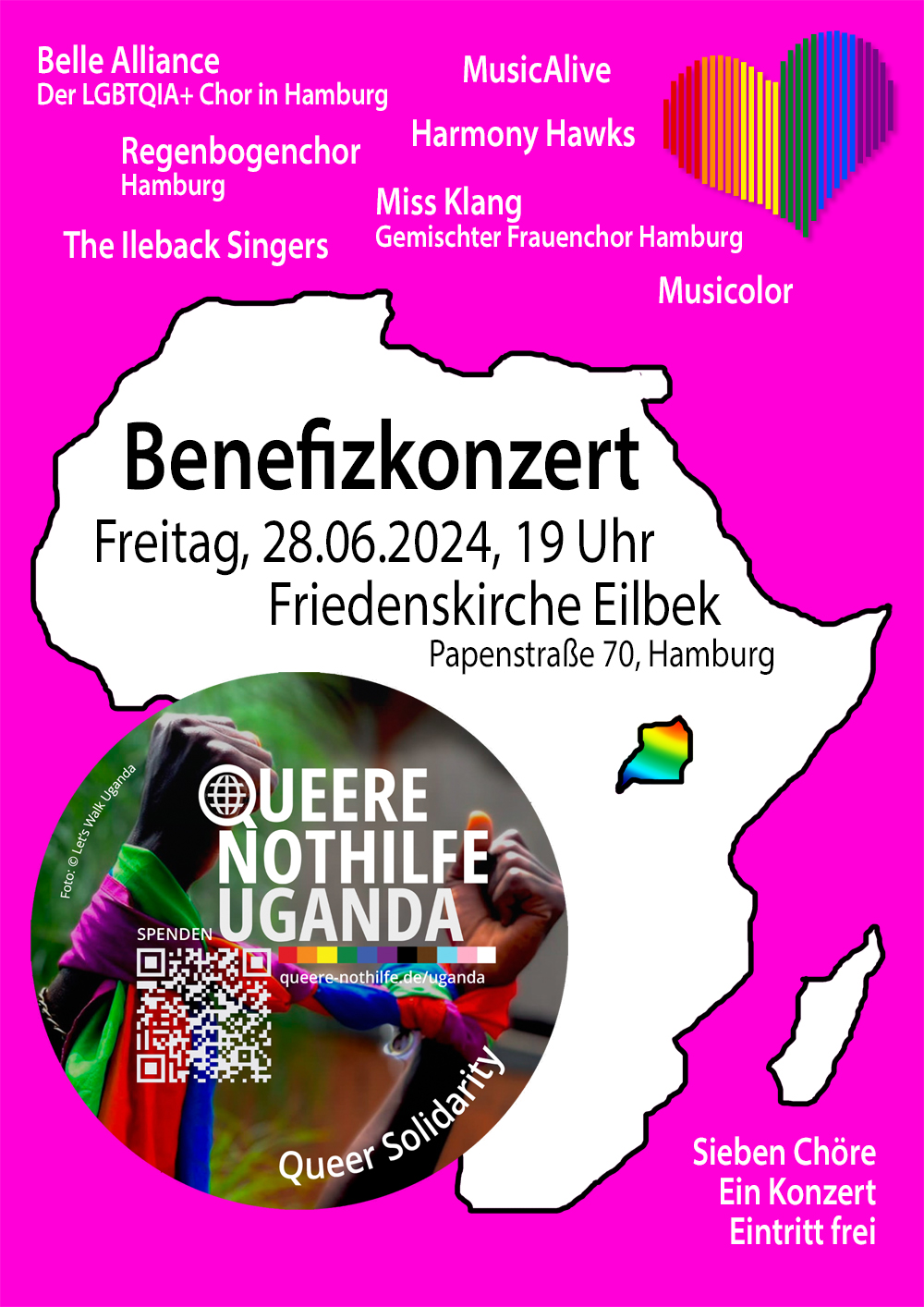 Benefitzkonzert: Queere Nothilfe Uganda