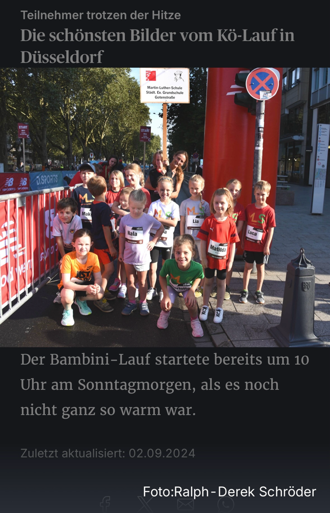 Kö-Lauf, wir waren dabei! Quelle:Rheinische Post