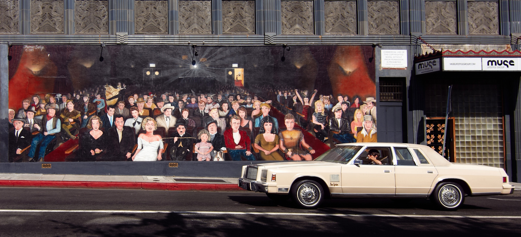 Typisches Hollywood-Kulisse in der Nähe des "Walk Of Fame"