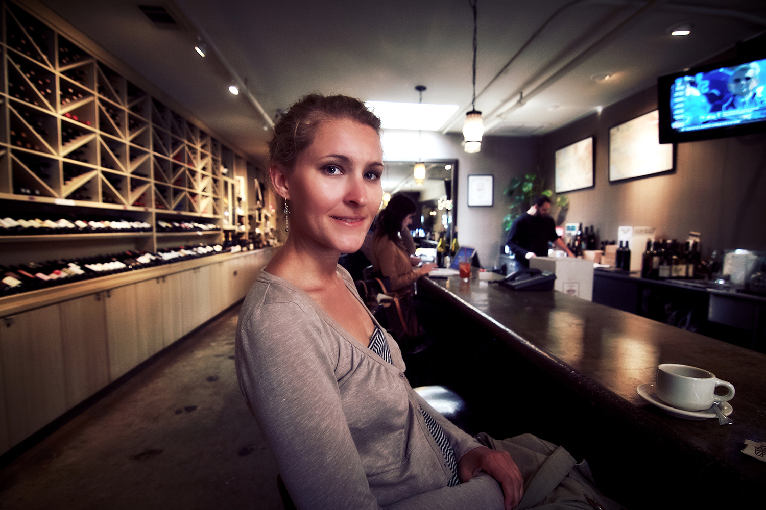 Nur die Tische stehen anders im Los Olivos Merchant & Cafe. Ansonsten ist man gleich Mitten im Film.