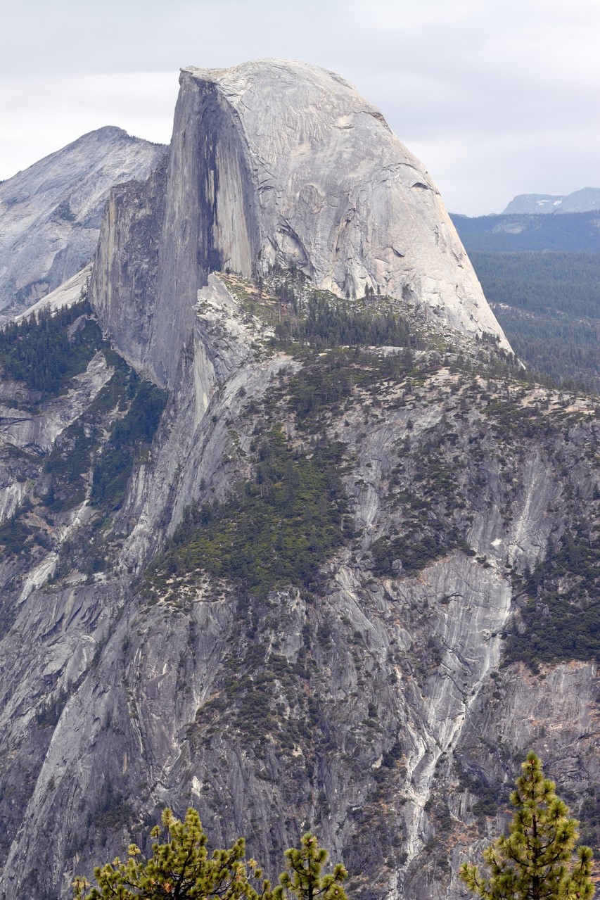In "Im Schatten des Giganten" lösen die drei ??? einen Fall im Yosemite Nationalpark. Der Bergkuppel des "Half Dome" kommt dabei eine besondere Bedeutung zu.