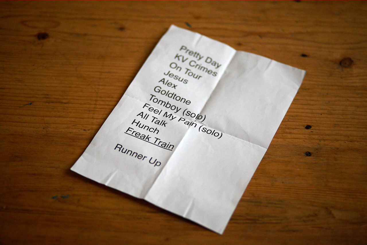 Die unvollendet gebliebene Setlist