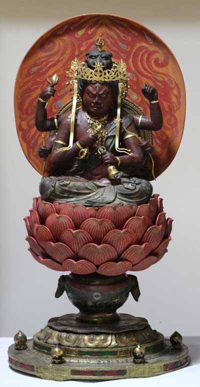 こうさん様keep江戸期・金剛薩埵化身「憤怒相・愛染明王坐像」不動信仰