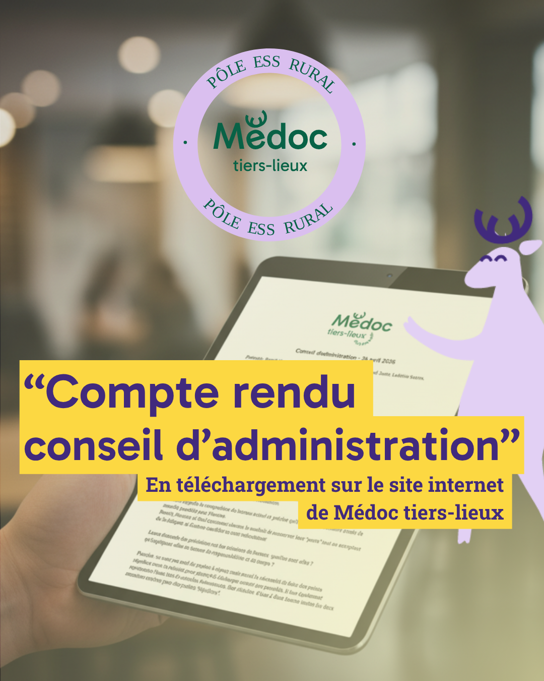 Compte rendu du Conseil d’administration en ligne