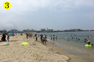BBQエリア            二色の浜公園(沢地区)BBQマップ