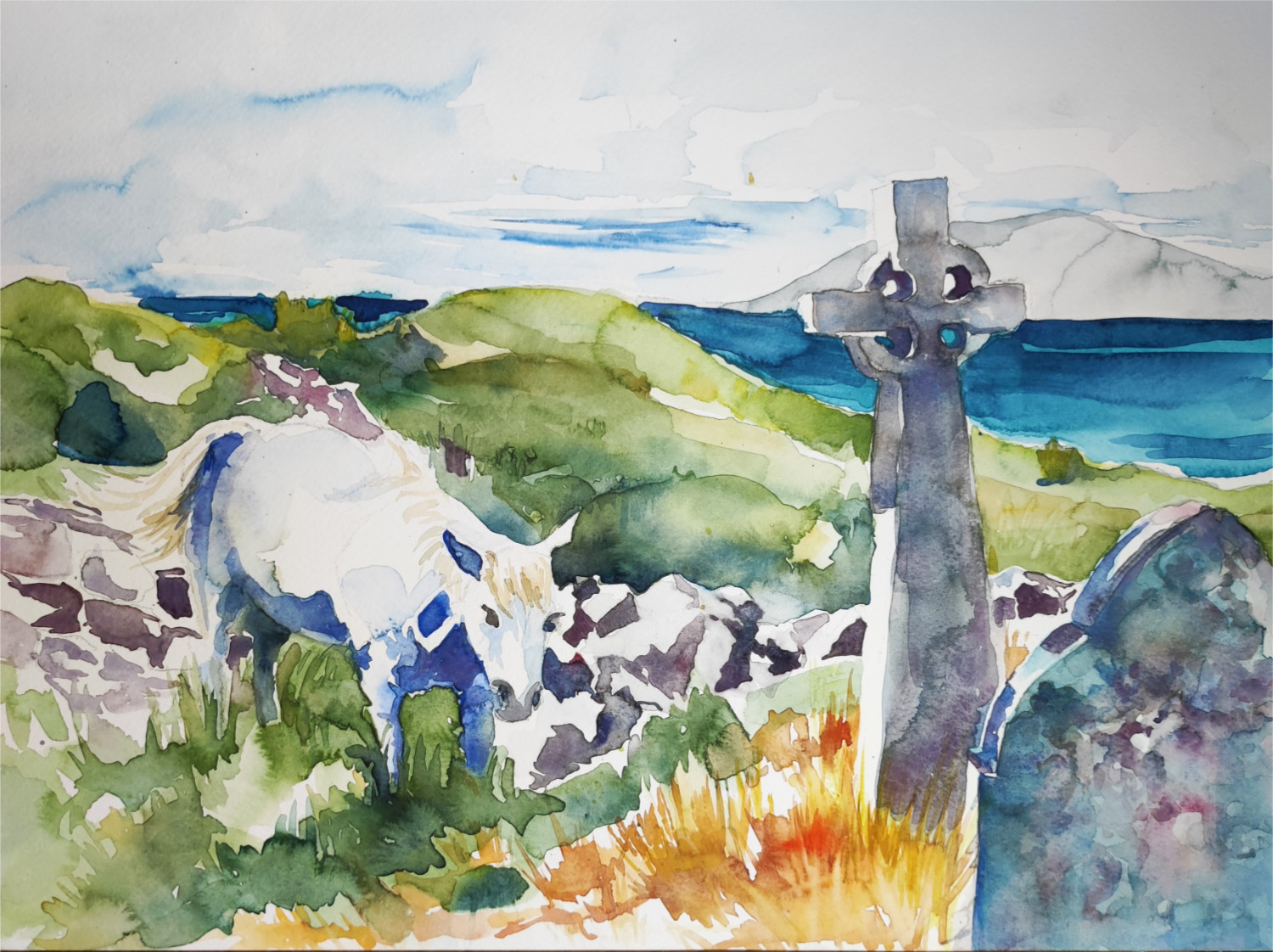 Connemara Pony, Aquarell 2023