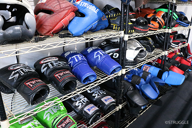 STRUGGLEは貸し出し充実、身軽で練習に来れます！