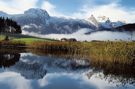 Egelsee, im Hintergrund das Tennengebirge