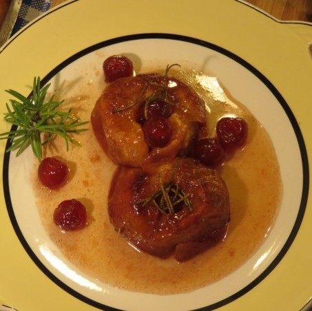 Pommes au four à l'ancienne au jus de cannelle et miel