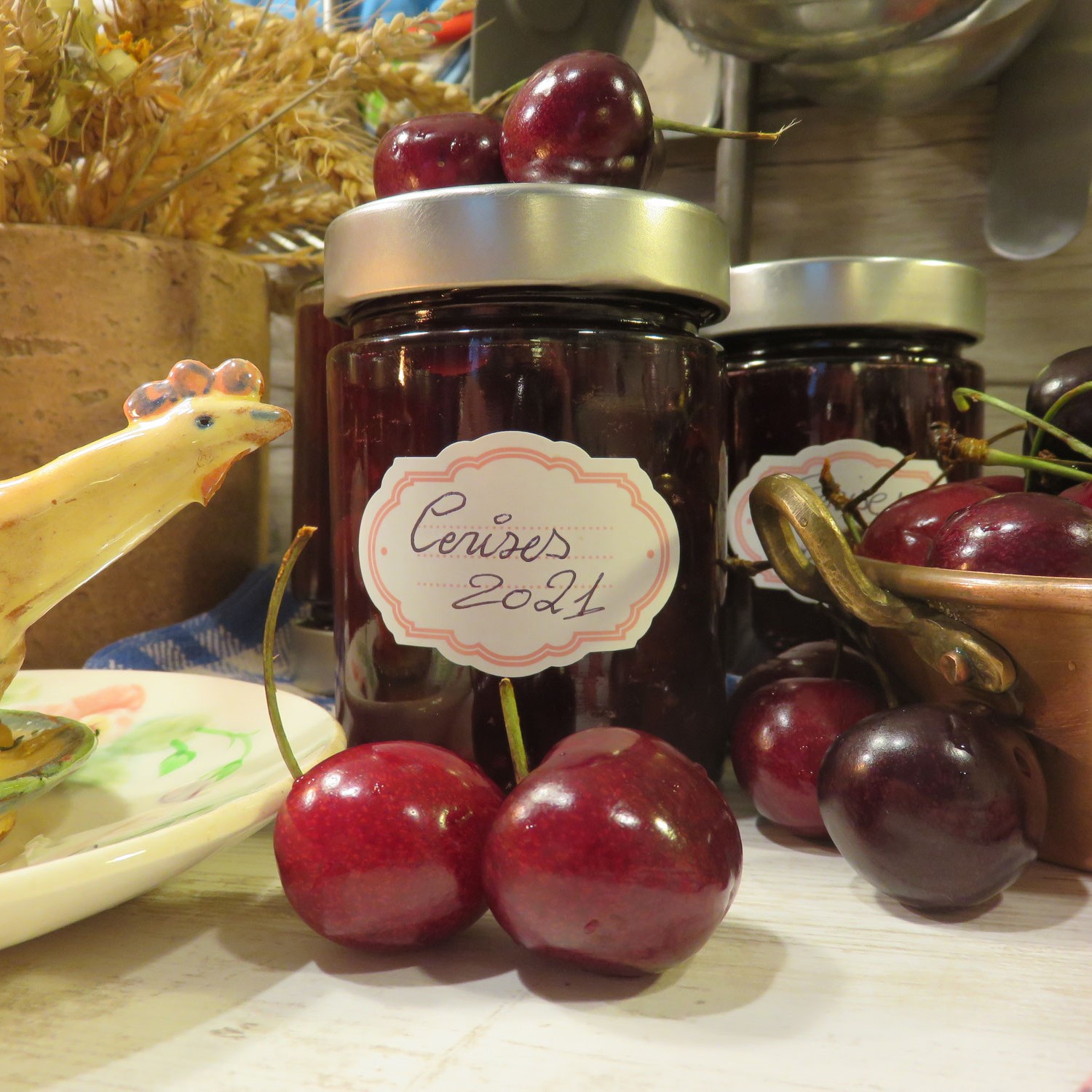 CONFITURE DE CERISES à l'ancienne Mère Mitraille