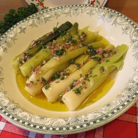 Poireaux vinaigrette à l’ancienne de la Mère Mitraille, succès garanti