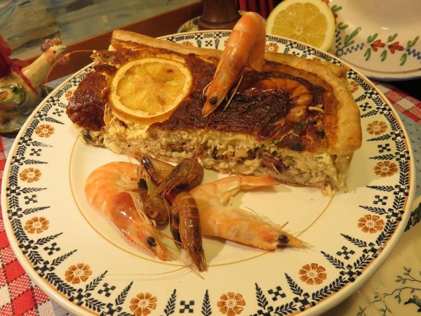 Quiche aux fruits de mer de la Mère Mitraille