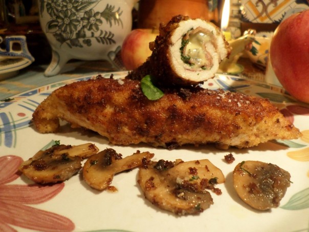 Escalope de dinde farcie en buchette