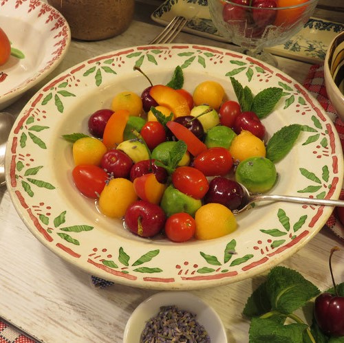 SALADE DE FRUITS Mère Mitraille au sirop citronné