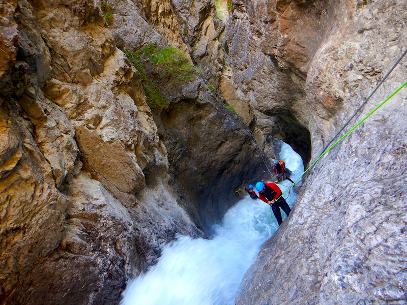 aktiv Abseilen in der Hachleschlucht