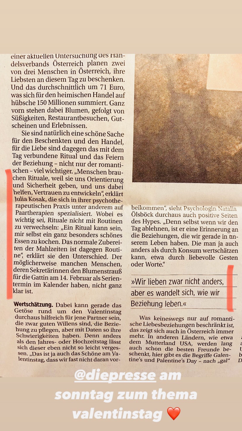 Presse Artikel: Das Ritual des Paars