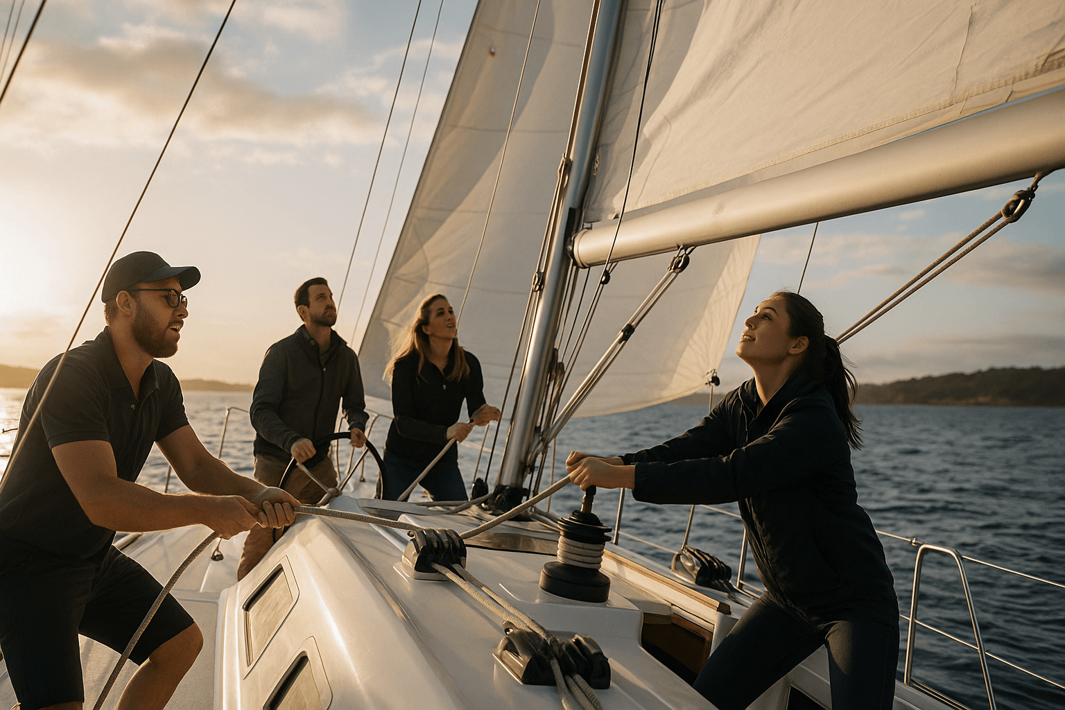 Teambuilding-Segeln: Echte Zusammenarbeit auf dem Wasser