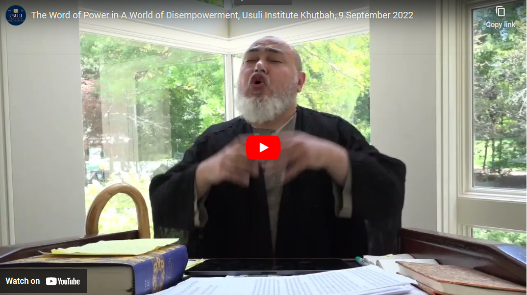 "The Word of Power in A World of Disempowerment"