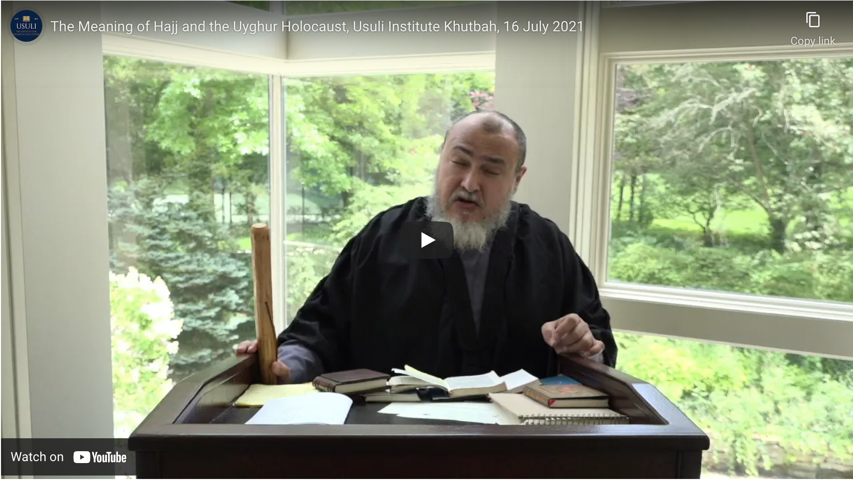 "The Meaning of Hajj and the Uyghur Holocaust"