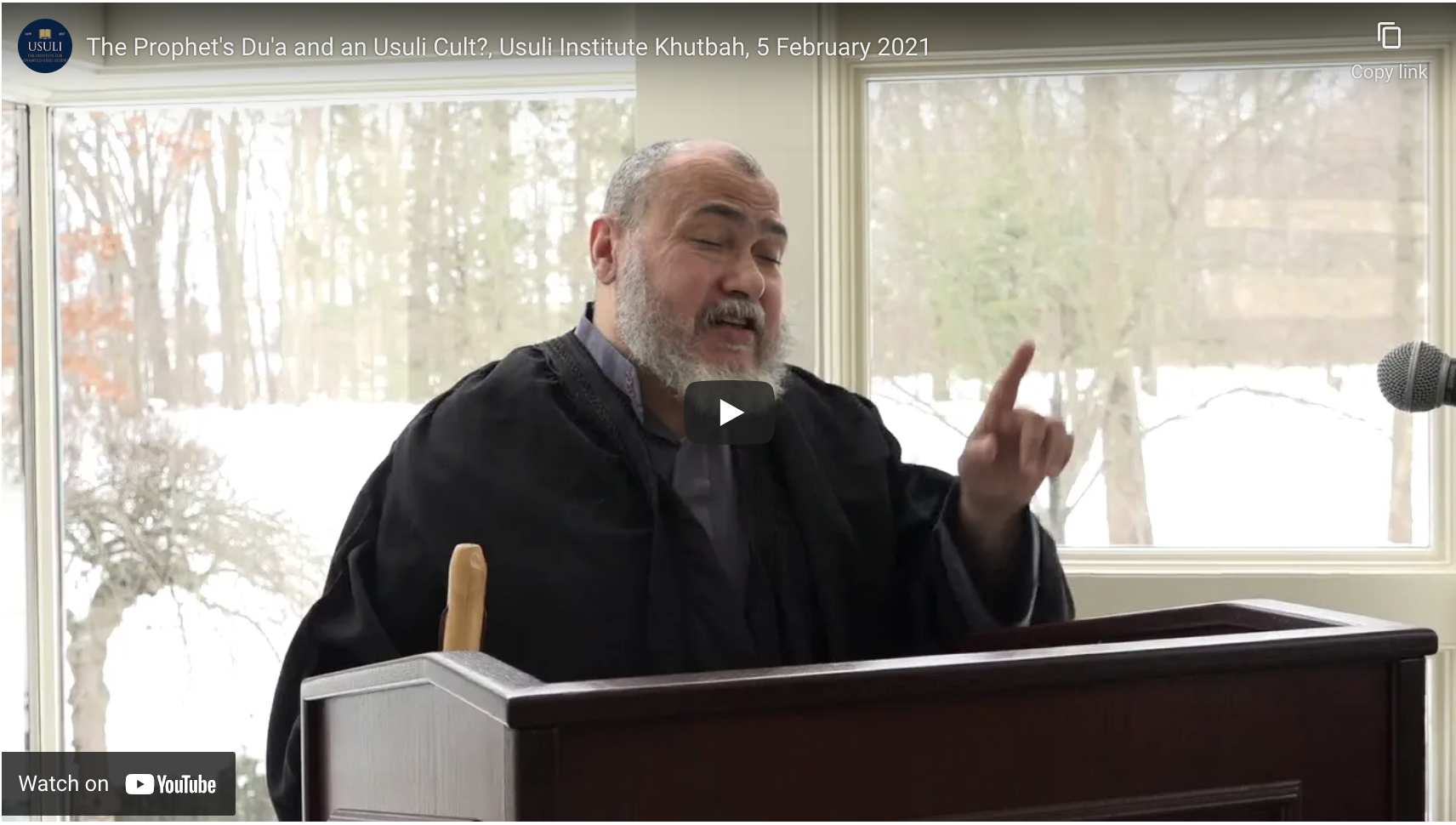 "The Prophet's Du'a and an Usuli Cult?"