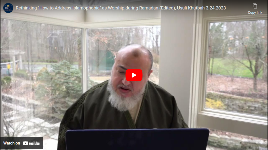 Rethinking "How to Address Islamophobia" as Worship during Ramadan