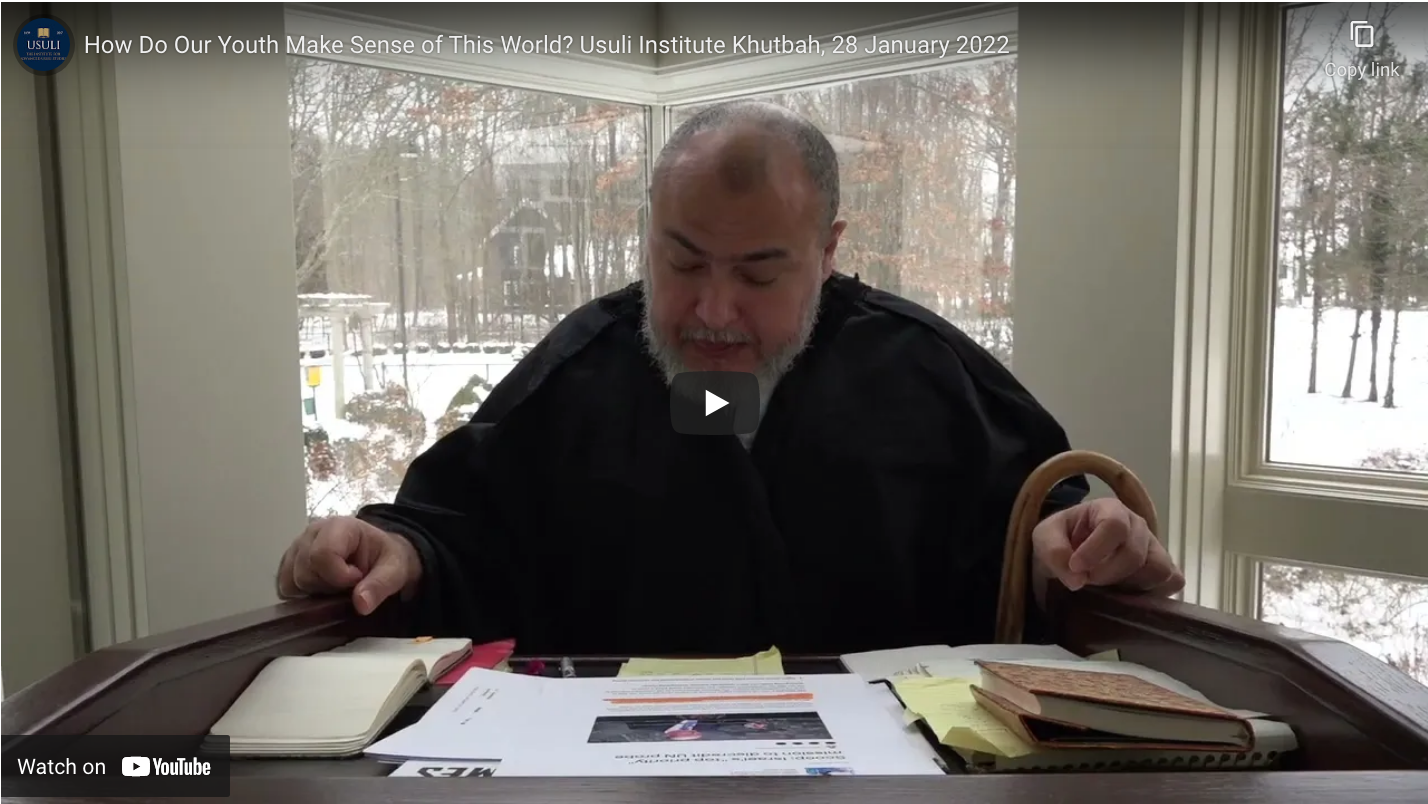 "How Do Our Youth Make Sense of This World"