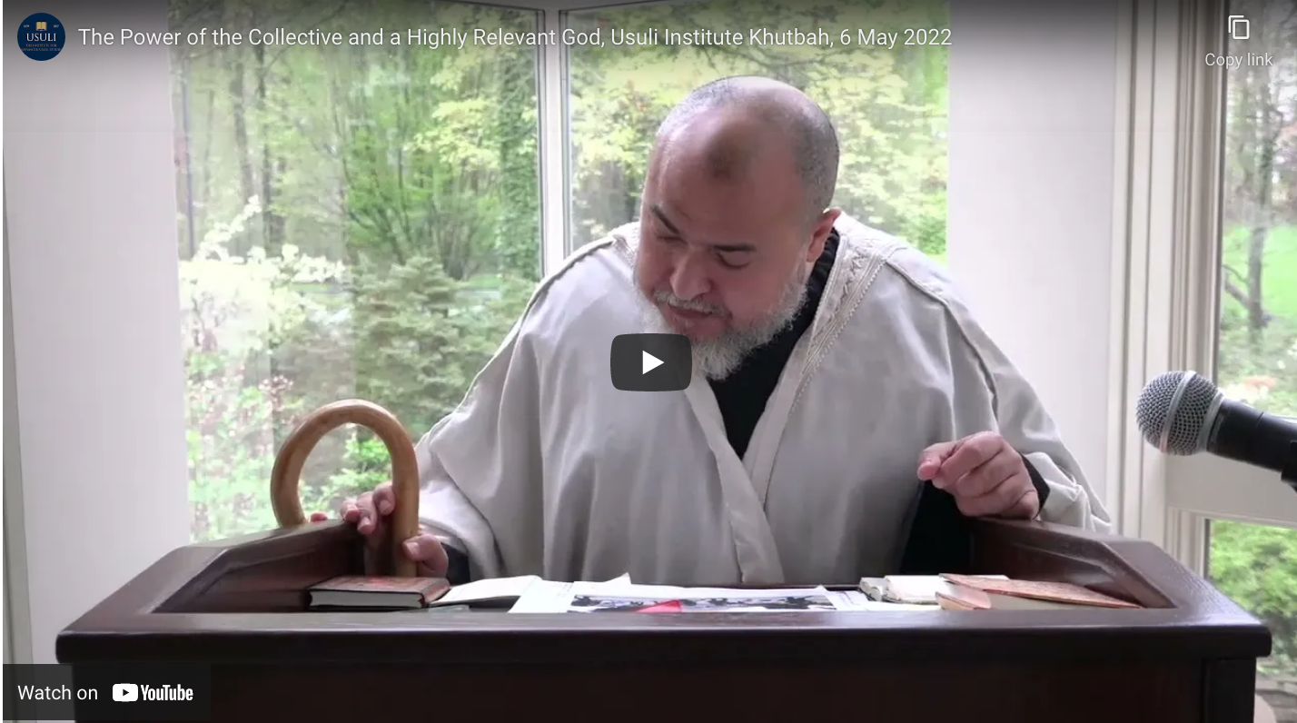 "The Power of the Collective and a Highly Relevant God"