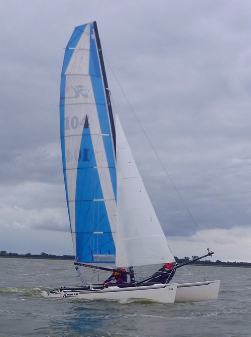 hobie auf dem veluwemeer bei harderwijk