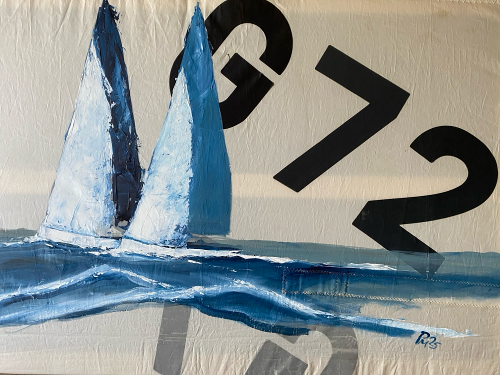 Bild mit Segelbooten - 100x70 cm