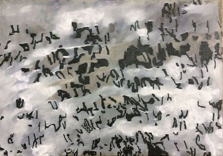 Darwin's mind II (2018) Oil on canvas120 cm x 90 cm