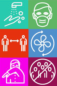 Hygienehandbuch zu COVID-19 Empfehlungen des BMBWF zum Schutz vor einer COVID-19-Ansteckung in elementarpädagogischen Einrichtungen und Schulen Bild: Scrs aus Hygienehandbuch bearbeitet spagra
