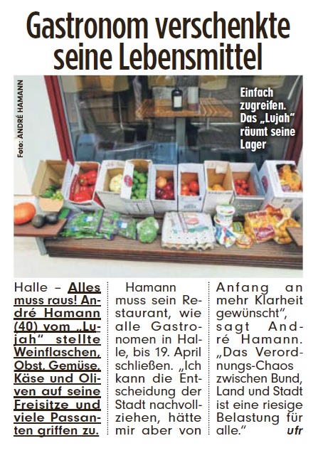 BILD Sachsen-Anhalt Halle (Saale) Ausgabe 20.03.2020 #coronakrise