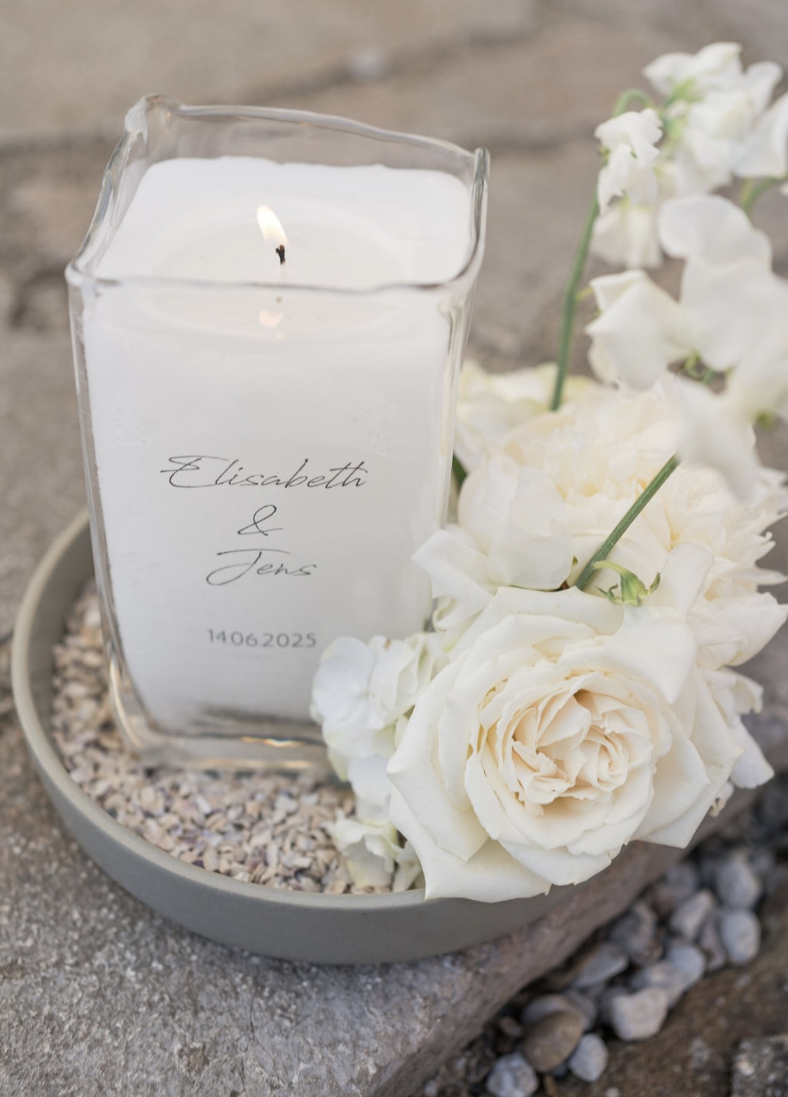 Vielen lieben Dank für die wunderschöne Hochzeitskerze ! Ein Unikat !! Alles Liebe Elisabeth und Jens