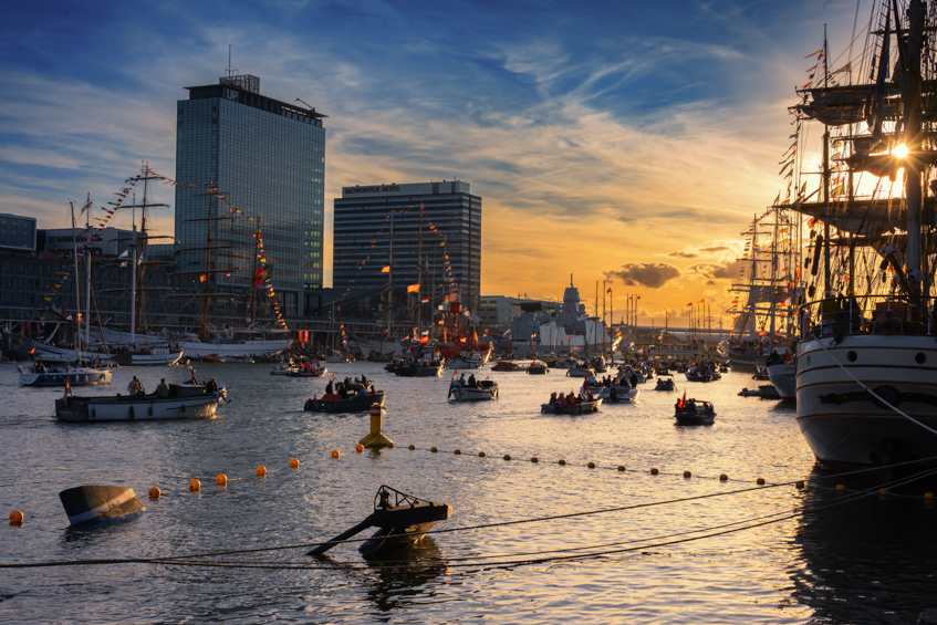 Sail 2025, Amsterdam, Netherlands, Nederland, Amsterdam, Zonsondergang, Sunset