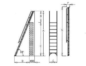 escalera apoyo azotea