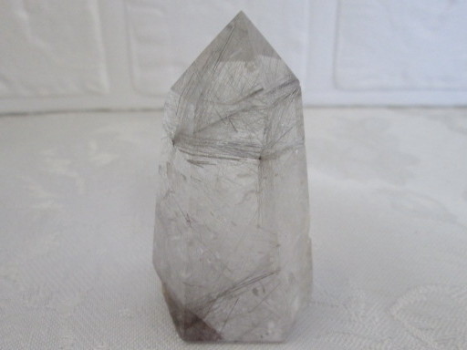 ★プラチナルチル入りクォーツ六角柱　７７ｇ　￥１０，６００